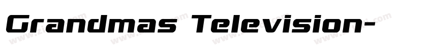 Grandmas Television字体转换